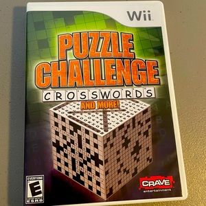 Wii game- crossword puzzles